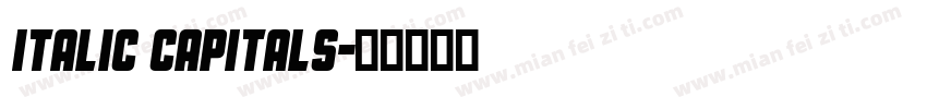 italic capitals字体转换